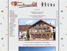 Tablet Screenshot of karolingerhof.com